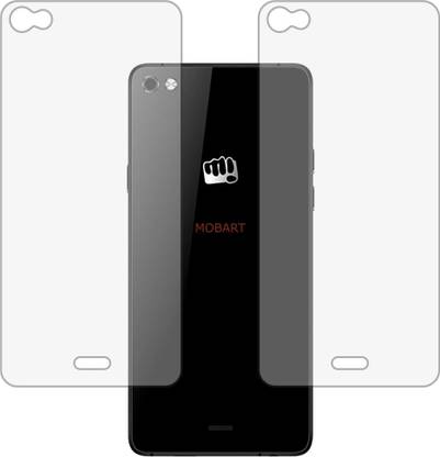 MOBART Back Screen Guard for MICROMAX Q450 (CANVAS SILVER 5) (Matte Finish)