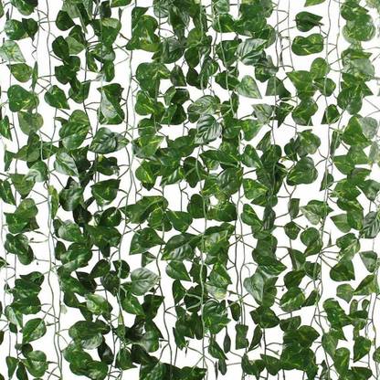 Ample Wings Artificial Vine Creeper Plants- Contains 30 Leaves -Each String 7.2 ft Artificial Plant