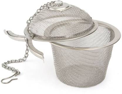 Goods Dock 5cm Easy Filter with Strong Locking Clasp, Chain & Hook for Tea & Coffee Tea Strainer