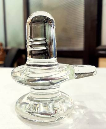 eSplanade Glass Shiva Lingam Shiv Ling Murti Idol Statue Sculpture -3" Inches Decorative Showpiece  -  7.6 cm
