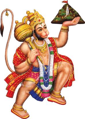 Decoration Stickers 48 cm Anjaneyar Hanuman Ji Self Adhesive Sticker