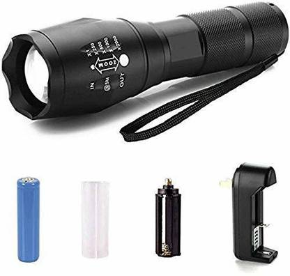 BLAGO Led torch light 5 modes Zoom torch with rechargeable battery Torch