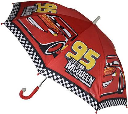 CHAATEWALA 95 Lightning Mcqueen Umbrella Car Print Umbrella for boys Super Car Umbrella Umbrella