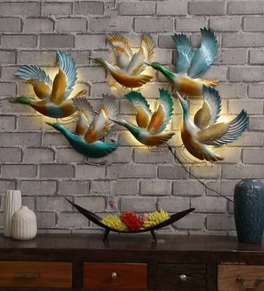 THE OLD CABINET Flying Duck Wall Art Metal Wall Décor, Anti Rust, Powder Coated For Home
