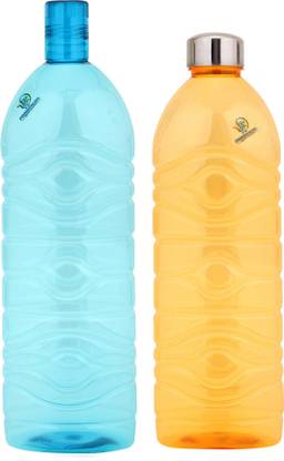PODDAR RETAIL 2 Litre Jumbo Size Leak Proof Plastic Drinking Water Bottle (set of 2) 2000 ml Bottle