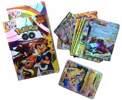 Fratelli Pokémon 100 Gold Trading Card Game Set Fun Play for Kids (Multicolor)