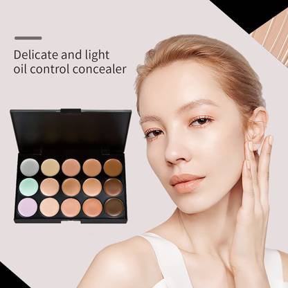 KAIASHA 15 Colors Contour Face Cream Makeup Studio Ultra Base Concealer Palette Concealer