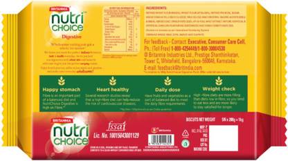 BRITANNIA NutriChoice High Fibre Biscuits Digestive