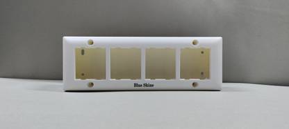 Blue Shine 8 MODULAR SURFACE GANG BOX WITH BASE Wall Plate