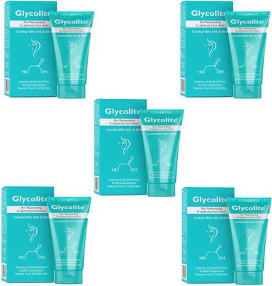 Glycolite Skin fairness Facewash 5x60 ml Face Wash