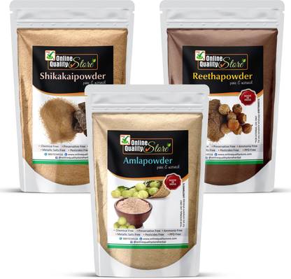 ऑनलाइन क्वालिटी स्टोर Reetha Amla Shikakai Powder for Hair_2700g