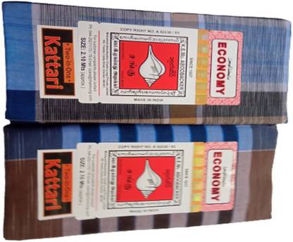 Cotton colors Checkered Multicolor Lungi