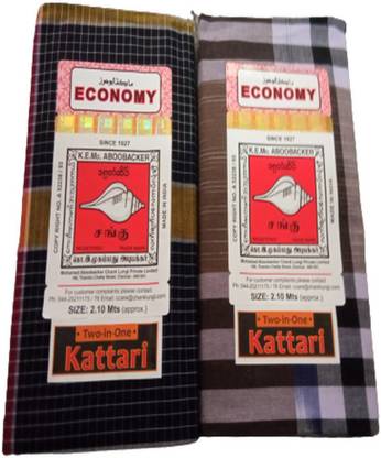 Cotton colors Striped, Checkered Multicolor Lungi