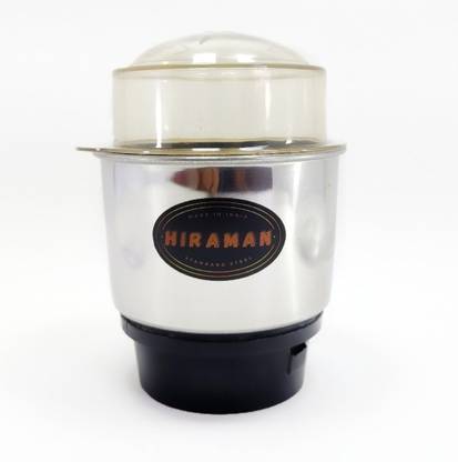 hiraman Stainless Steel Chutney Jar 1.5 litre Mixer Jar (matal base) Mixer Juicer Jar