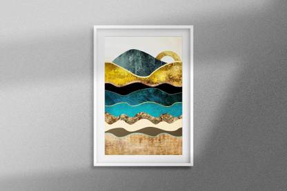 SeaBed Abstract Art Canvas Paper ( 12in X 18in ) Poster only Canvas Art