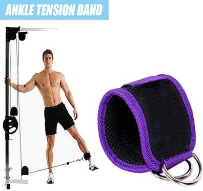 GymWar Ankle Straps- with D Rings- for Cable Machine, Kickbacks for Men & Women Ankle Support