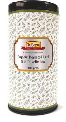 NuBrew HORSETAIL TEA – ANTI DIURETIC TEA|Treats ulcers, kidney stones|100 gm powder Herbal Tea Tin
