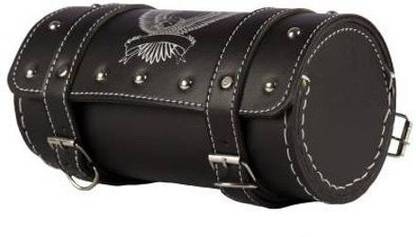 SRPHERE Saddle Bag Black Leatherette Motorbike Saddlebag