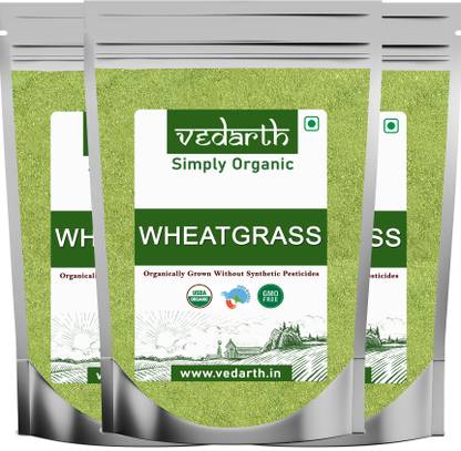Vedarth Organic WheatGrass Powder Super food for healthy Living (50 Gram X 3 )
