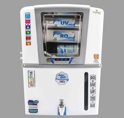 AQUA Organic RO+UV+UF+TDS+ALKALINE 8 L RO + UV + UF + TDS Water Purifier