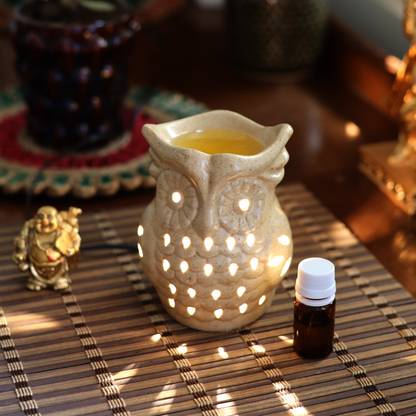 Bright Shop Ceramic Diffuser Set Owl Shape Aroma Diffuser with 10 ml Aroma Oil, Diffuser Set Ceramic Diffuser Set Owl Shape Aroma Diffuser with 10 ml