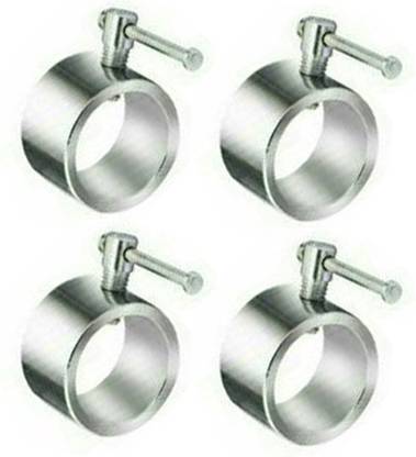 Rioff Set of 4 PCS Gym Bar Rod Locks Dumbbell Rod Locks (Silver) Weight Lifting Bar