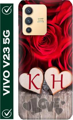 FULLYIDEA Back Cover for vivo V23 5G, ViVO V23 5G, VIVO V23, VIVO V2130, Letter K, Alphabet K, Name K