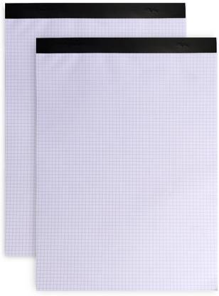 CLICKEDIN Grid Paper Pad, 8.5 x 12 Inches, 50 Pages Quad Ruled Engineering Graph Pad A4 Note Pad Ruled 50 Pages