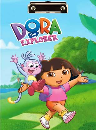 BPDESIGNSOLUTION Dora Explorer Digital Reprint Clipboard Exam Pad (14x9.5 Inches) Premium Quality