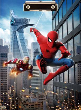 BPDESIGNSOLUTION Spiderman Digital Reprint Clipboard Exam Pad (14x9.5 Inches) Premium Quality