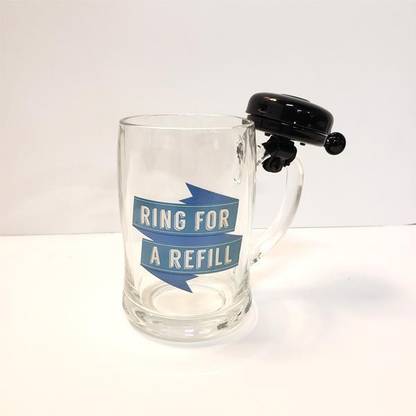 ek matra Beer Mug with Bell Ring for Refill Glass Beer Mug