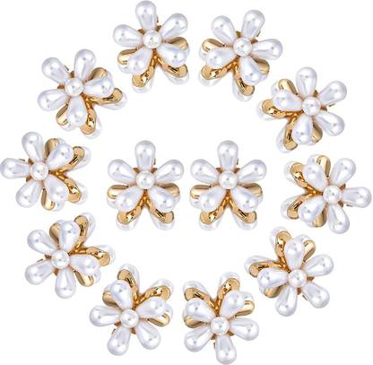 Myra Collection 12 Piece Korean Style Pearl Barrettes Women's Set Hairpin Hair Clip