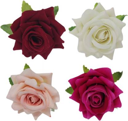 Myra Collection Flower Hair Pins (Rose) Hair Pin Bun Clip