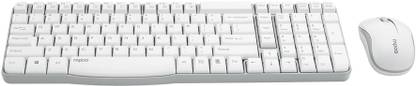 RAPOO X1800S Keyboard & Mouse Combo Wireless Standard Desktop Keyboard Compatible with Desktop, Laptop, Mac