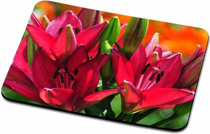 MIKKA Flower Mouse Pad Laptop high durability Mouse Pad Rectangular Mouse P-2735 Non Slip Base Mousepad