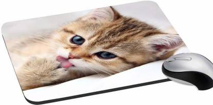 MIKKA Cat Mouse Pad Non-Slip Rubber Gaming Mouse Pad Mat for Laptop Computer-1004 Non Slip Base Mousepad