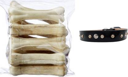 Peto lovers Bones White Dog Chew 10 Inch Pack of 1 Kg Chew Calcium Bone Full On Vitamins and Minerals Dog Chew Chicken, Mutton Dog Chew