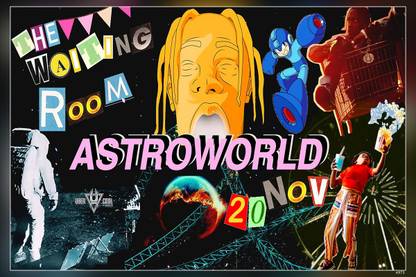 Travis Scott Astroworld Album Cover Matte Finish Poster Paper Print