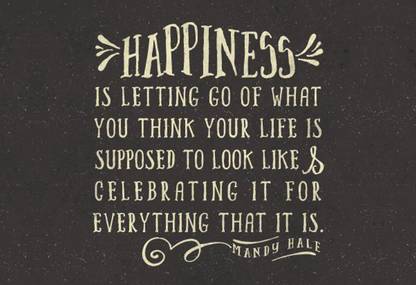 QUOTE HAPPINESS ON HI QUALITY LARGE PRINT 36X24 INCHES Photographic Paper