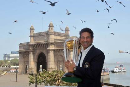 Sachin Tendulkar Cricket Player ON GOOD QUALITY HD QUALITY WALLPAPER POSTER Fine Art Print