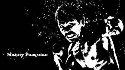 Manny Pacquiao Boxer Widescreen Wallpaper POSTER Print Poster on 13x19 Inches Paper Print