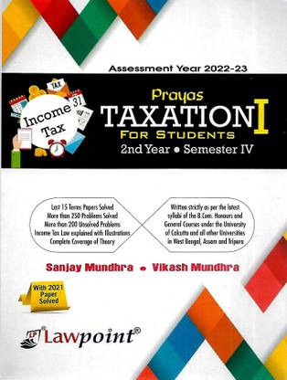 Prayas Taxation I 2nd Year Semester 4 Law Point Publications