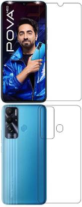 GS Smart Front and Back Tempered Glass for Tecno Pova Neo {Flexible}, LE6, Pova Neo