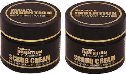 Doctor's Invention Professional Scrub Cream Removes Dead Cells, Pack of 2 (50g Each) Scrub