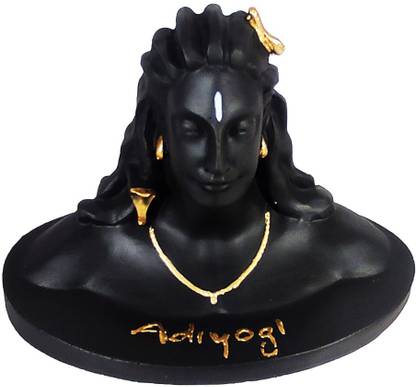 THE VISUAL ART shiv ji ( adiyogi ) murti for home temple decoration | God idols I showpiece Decorative Showpiece  -  11 cm