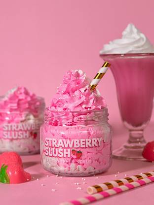 THE BUBBLE STORE STRAWBERRY SLUSH Bath Whips Hand Made & Frosted Concept-Based Artisanal Soaps