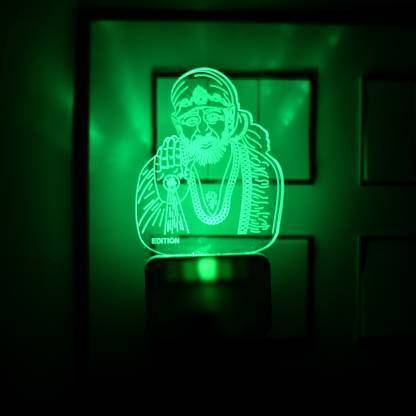 VNN Sai Baba 3D Illusion LED Light Night Night Lamp