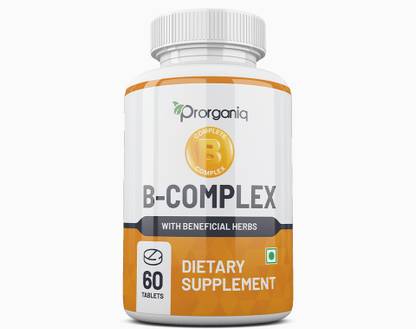 Prorganiq B-Complex the proprietary blend of 13 essential vitamins(60 Tablets)