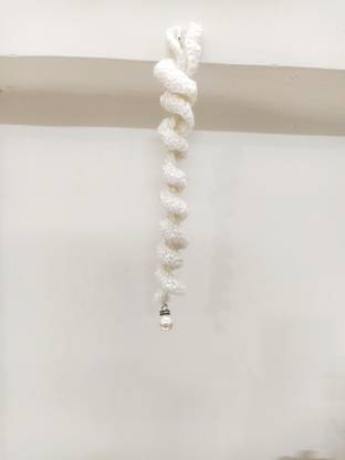 Glittereti Hand made Crochet twirly with pearl embellishment