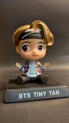 JAINSON MARTIN BTS-Taehyung Bobblehead with Mobile Holder for Car Dashboard, Office Desk